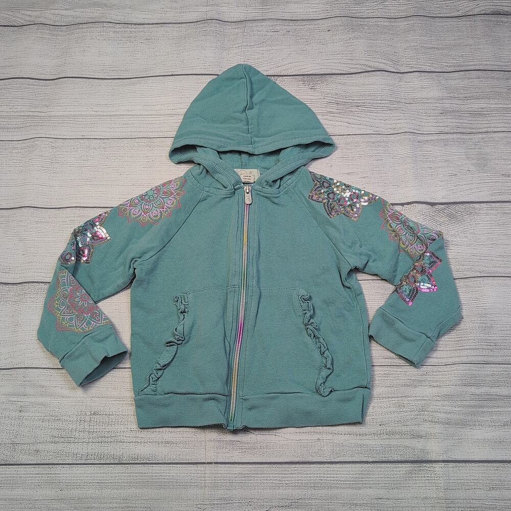 4/5 Peek Sequined Zip-Up Hoodie